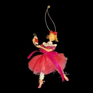 Pink Ballerina nutcracker ornament Christmas decorations